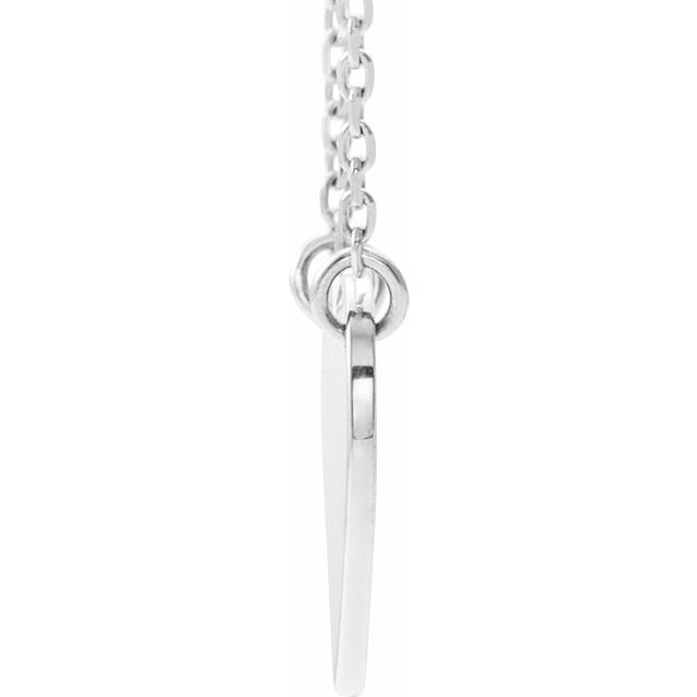 Silver Heart Necklace (Engravable)