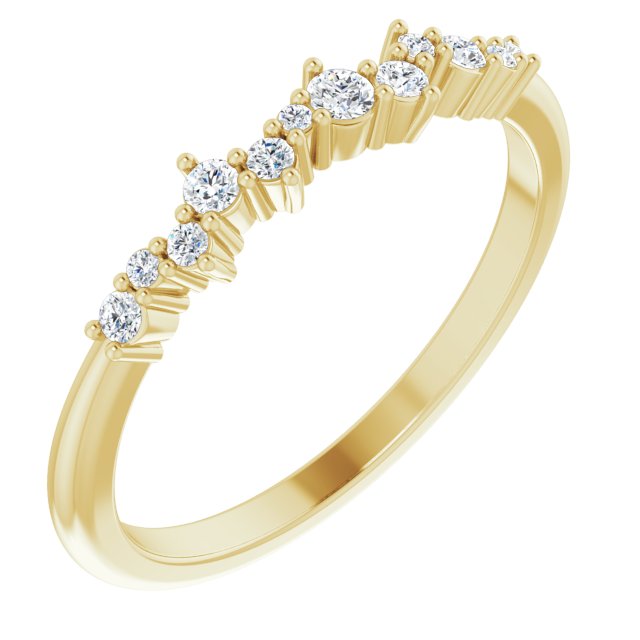 Scattered Diamond Ring