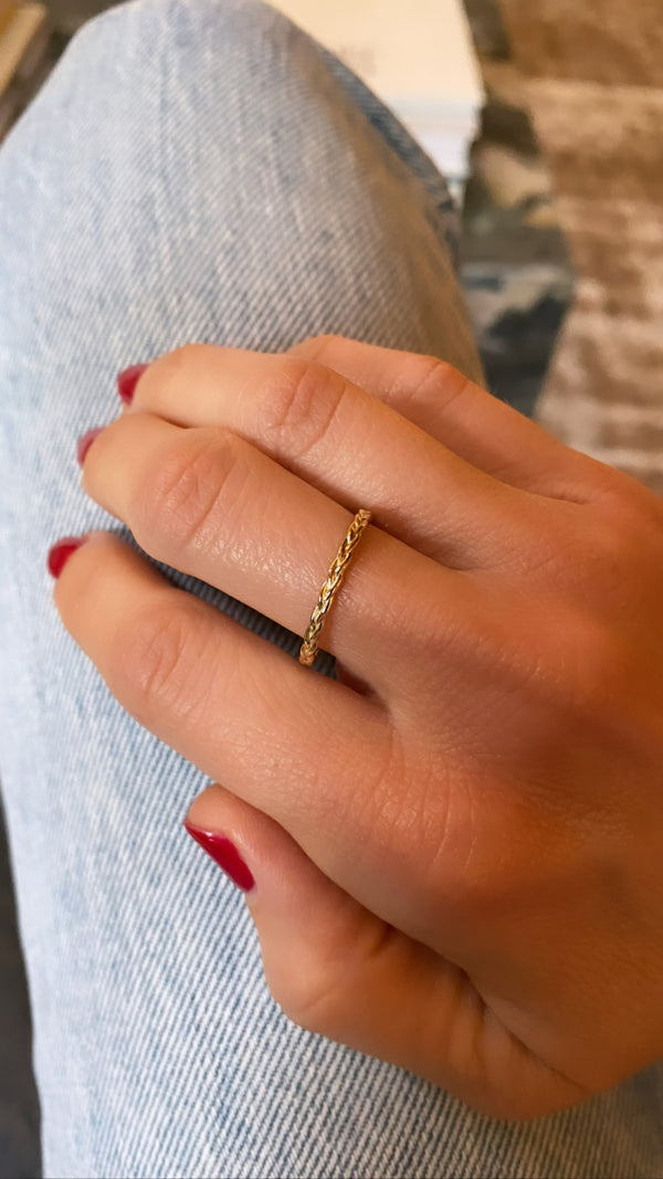 Gold Woven Ring