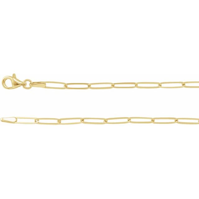 Gold Long Link Chain