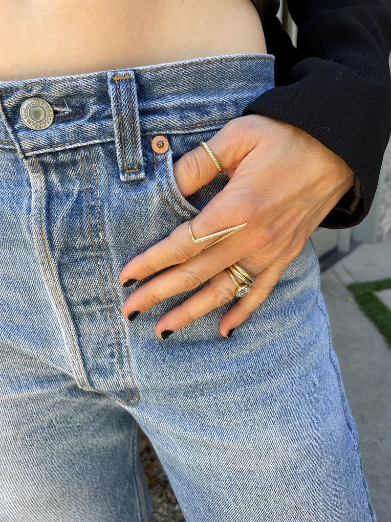 Thick Gold Rope Band