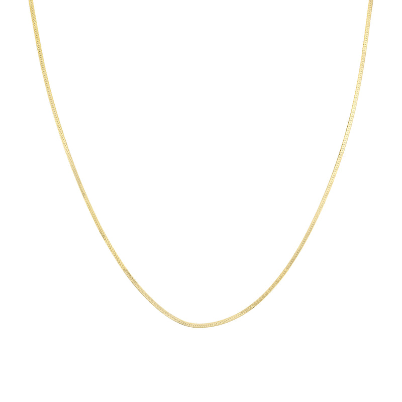 Mini Gold Herringbone Chain