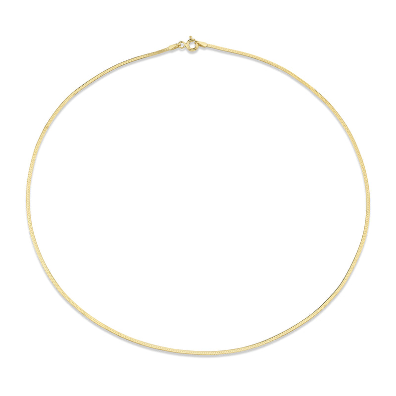 Mini Gold Herringbone Chain
