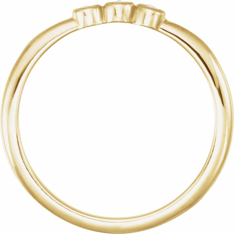 Triple Rose-Cut Diamond Ring