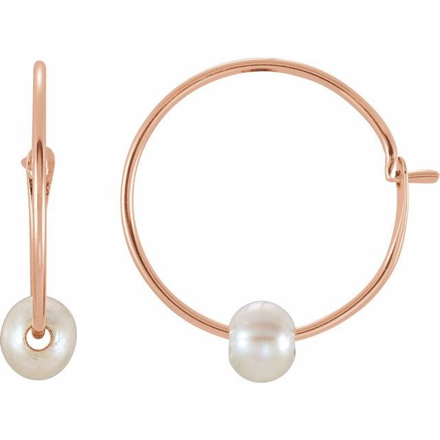 Freshwater Pearl Huggies