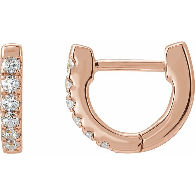 Micro Diamond Snap Huggie