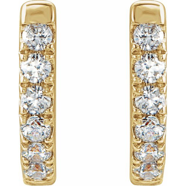Micro Diamond Snap Huggie