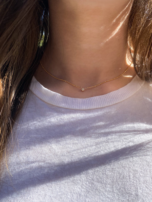 Mini Diamond Disco Necklace