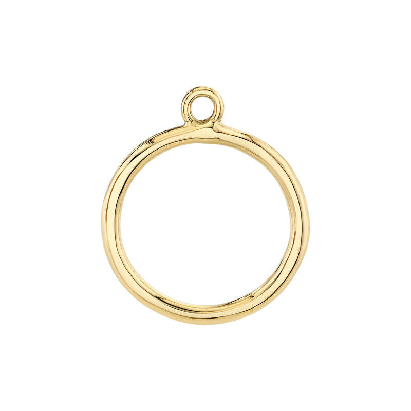 Gold Circle Earring Jacket