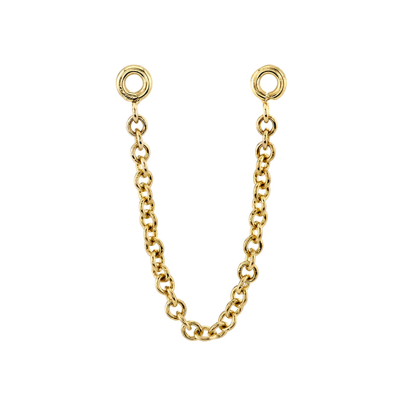 Small Gold Earring Chain Jacket
