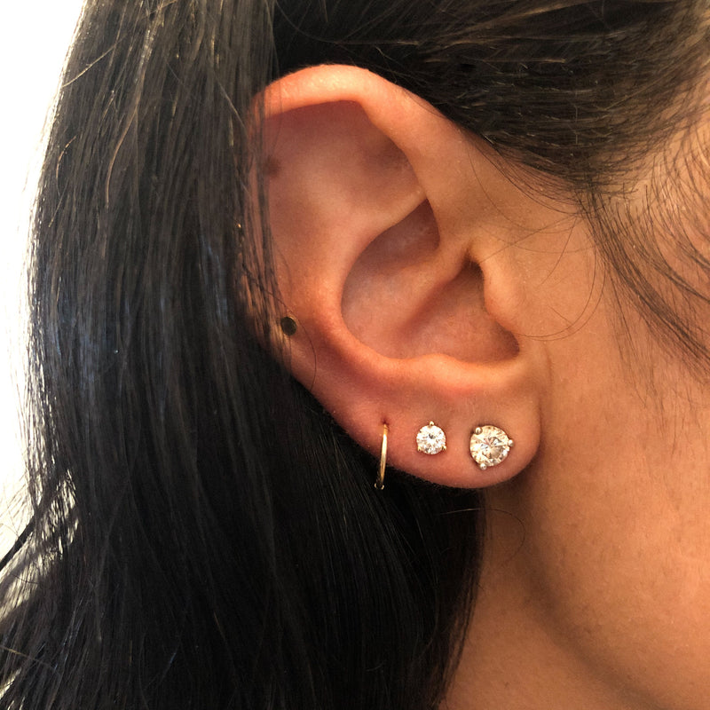 Diamond Stud Earrings - 1/2 Carat Total Weight