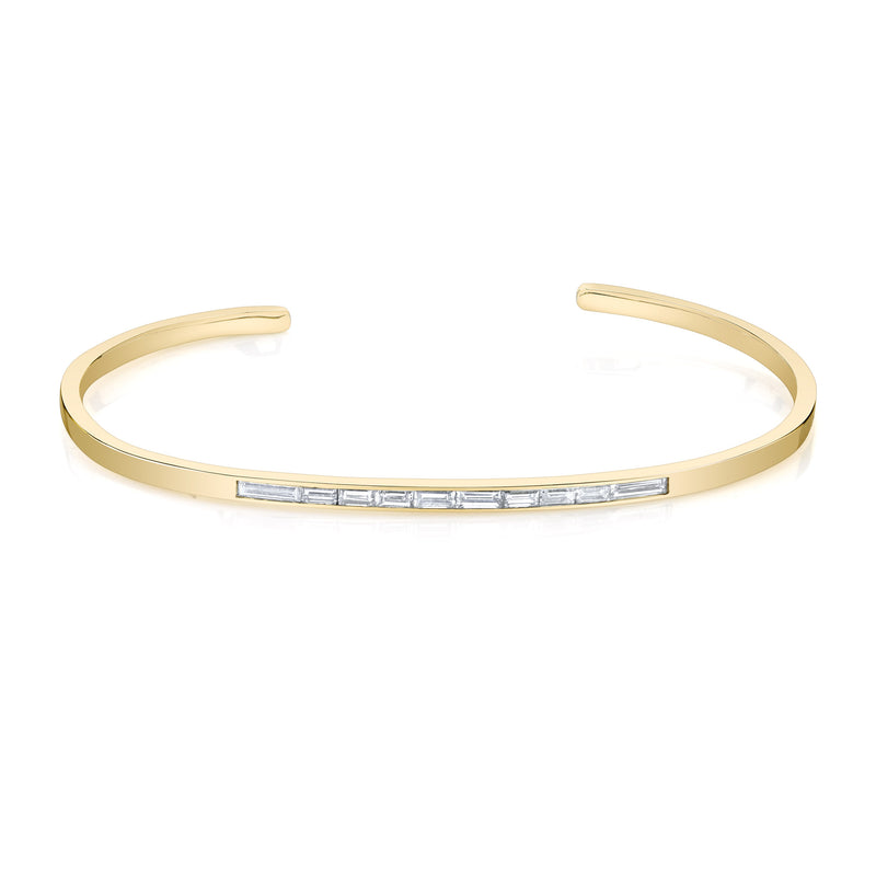 Baguette Diamond Cuff