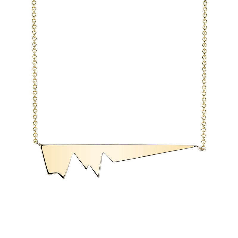 Solid Best Friend Heartbeat Necklace