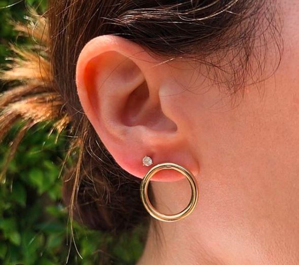 Gold Circle Earrings