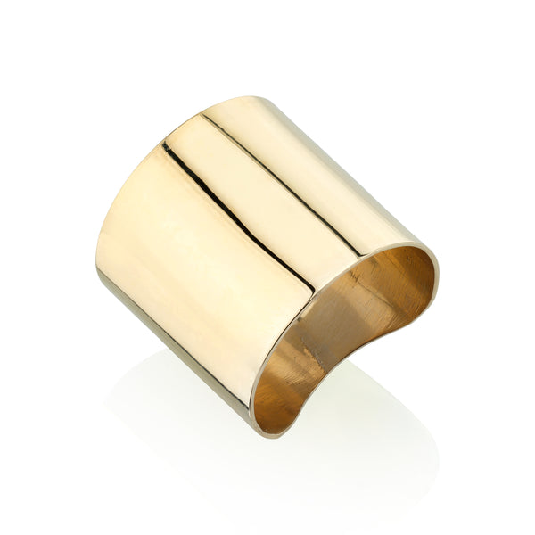 Gold Cigar Band (Laser Cut Letter Optional)