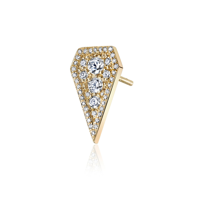 Pave Diamond Dagger Stud