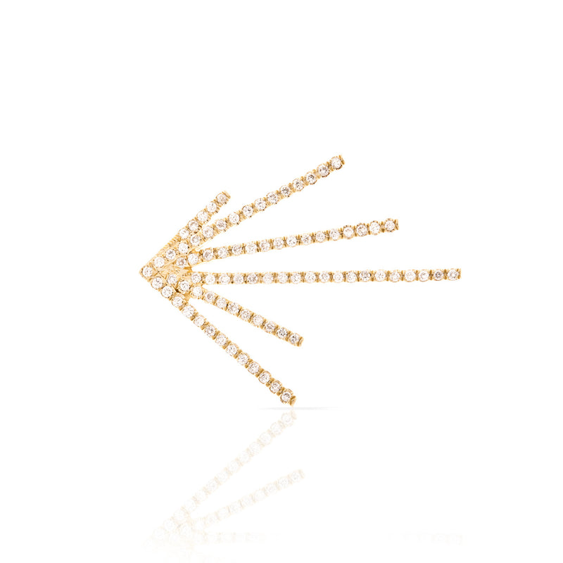 Pave Diamond Burst Earring