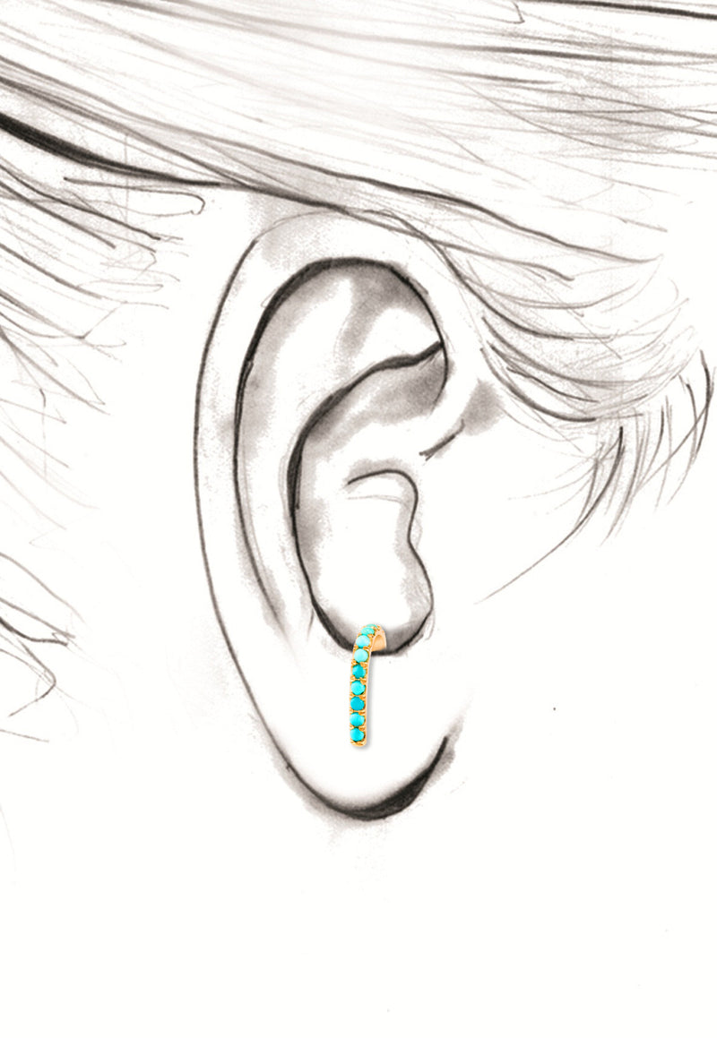 Turquoise Suspender Earring