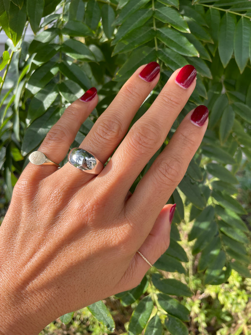 Sterling Silver Dome Ring