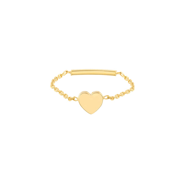 Heart Chain Ring