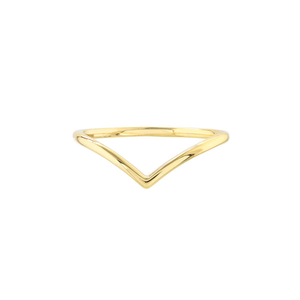 Gold Chevron Ring