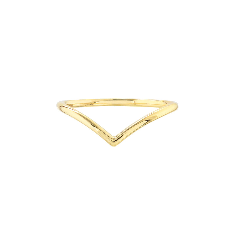Gold Chevron Ring