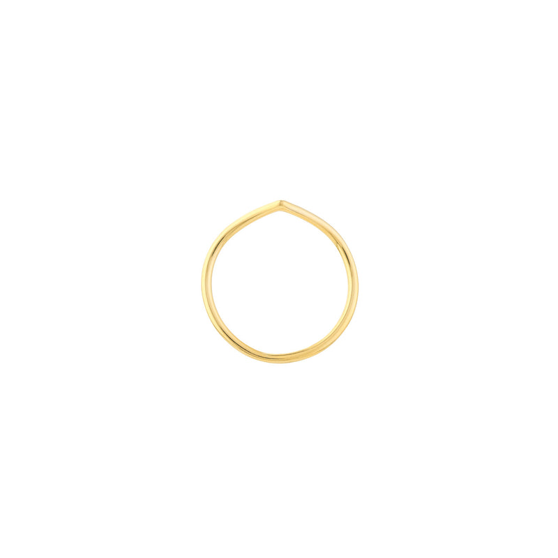 Gold Chevron Ring