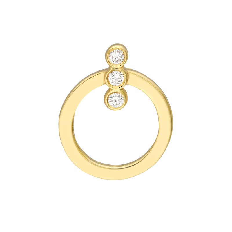Diamond Door Knocker Earrings