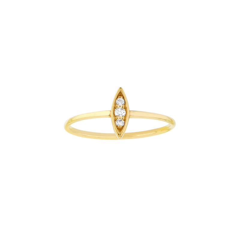 Marquis Diamond Cluster Ring
