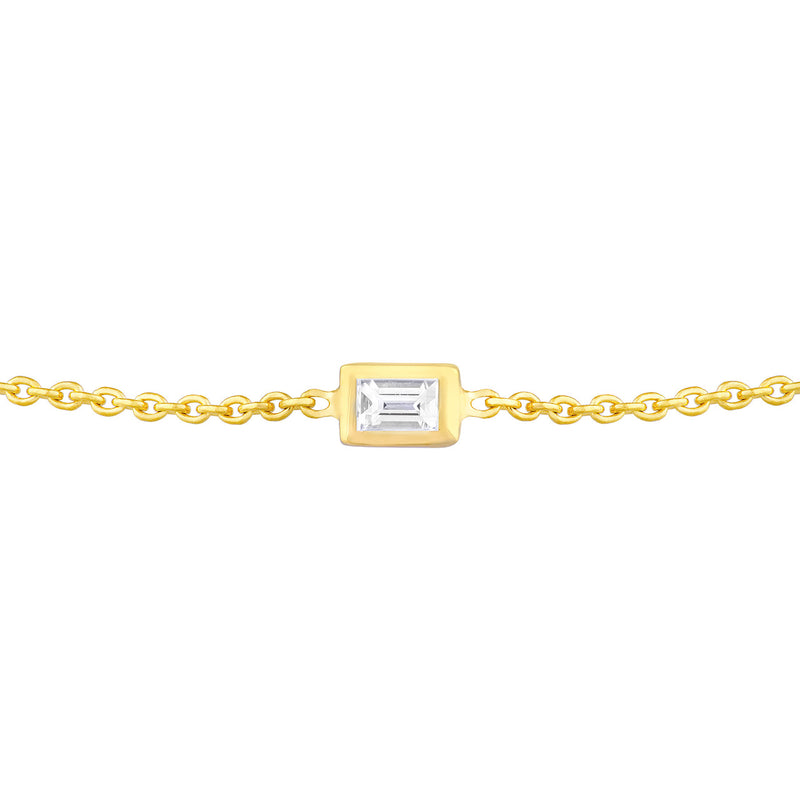 Adjustable Diamond Solitaire Bracelet (more shapes)