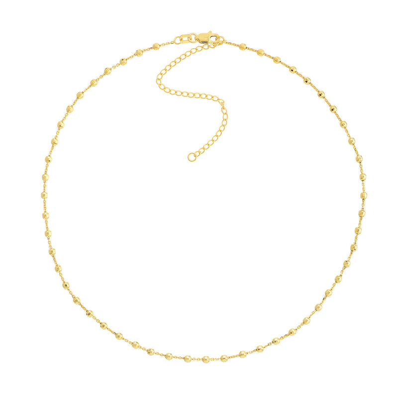 Gold Bead Station Choker