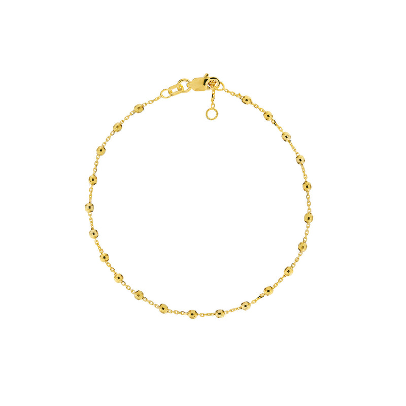 Disco Bead Station Bracelet