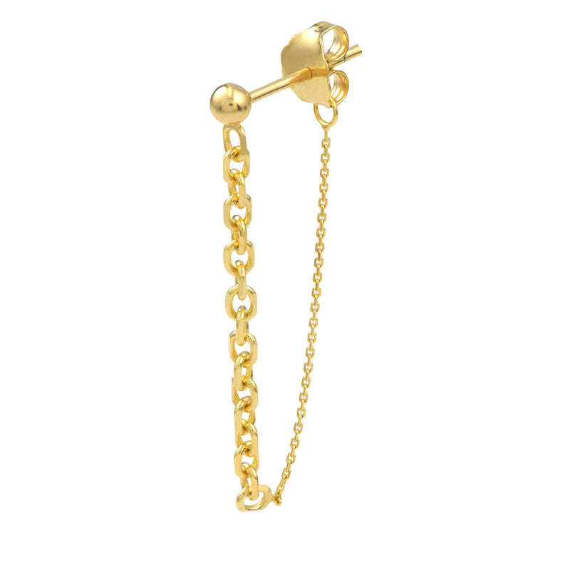 Half and Half Chain Earrings