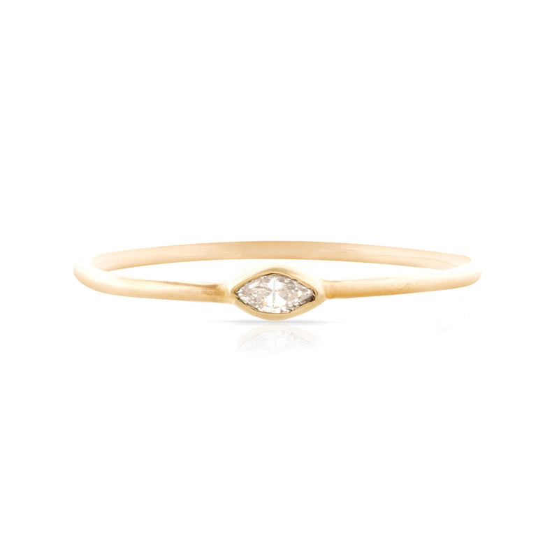 Marquis Cut Diamond Stackable Ring