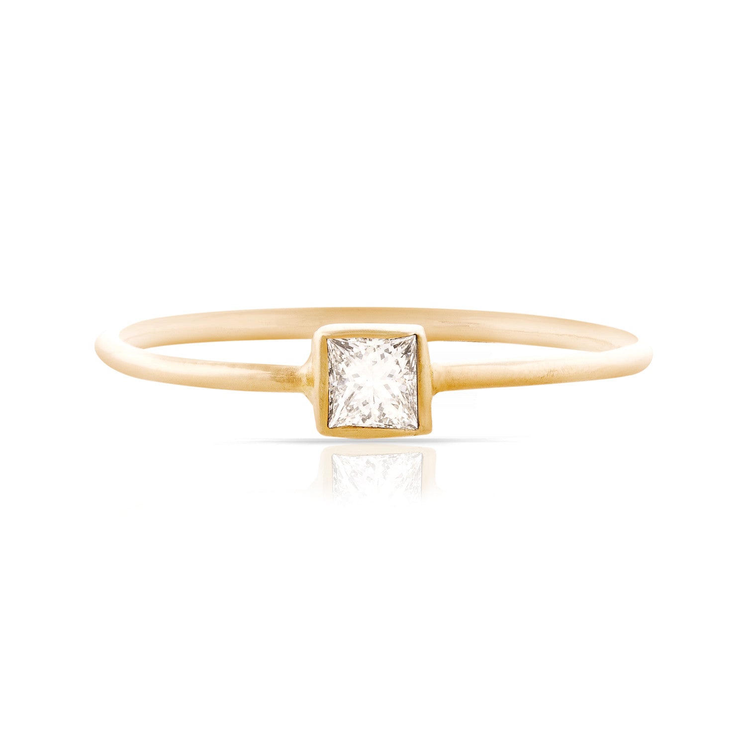 Princess Cut Diamond Stackable Ring – SMITH + MARA