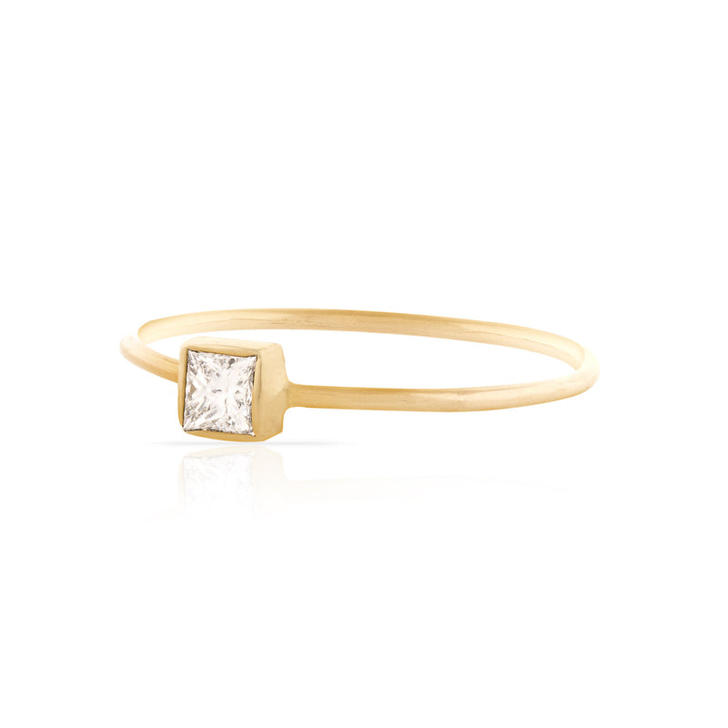 Princess Cut Diamond Stackable Ring