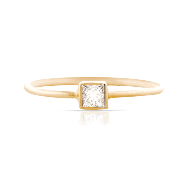 Princess Cut Diamond Stackable Ring