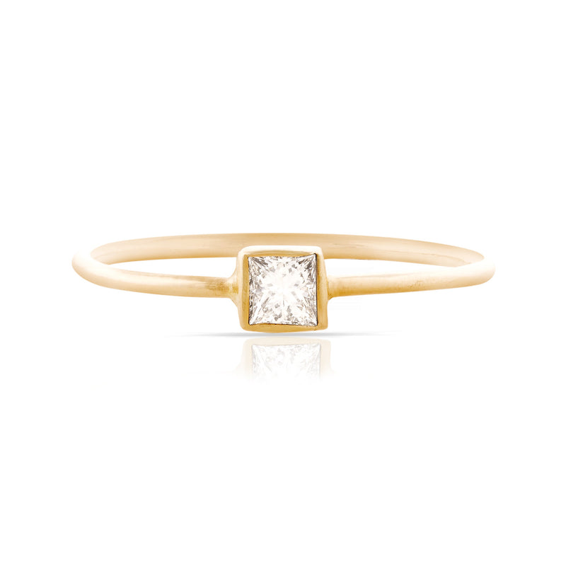Princess Cut Ring Stackable Rings Princess Cut Diamond Stackable Ring – SMITH + MARA