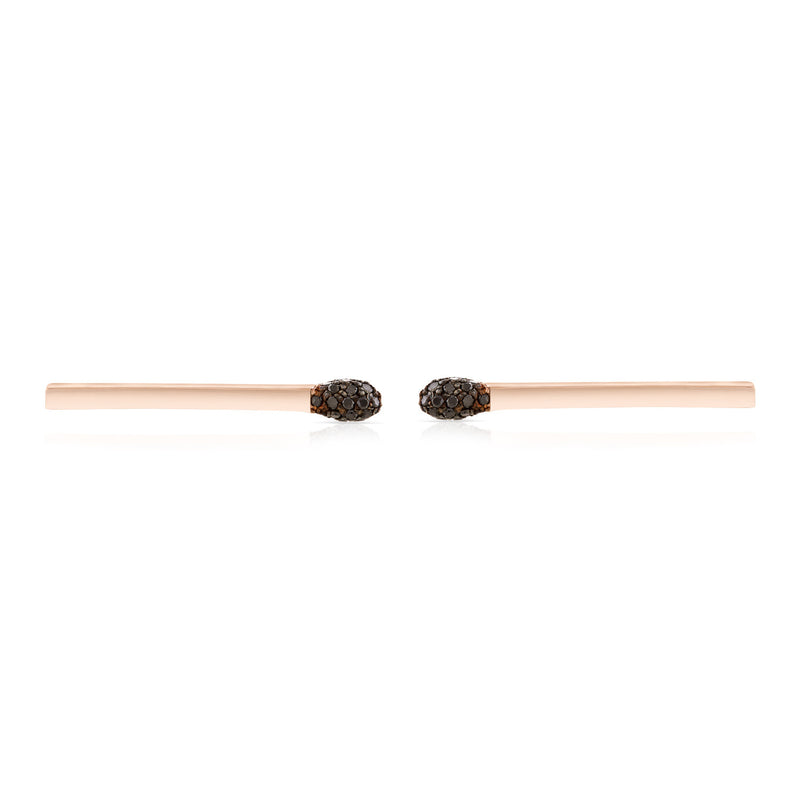Pave Diamond Matchstick Earring