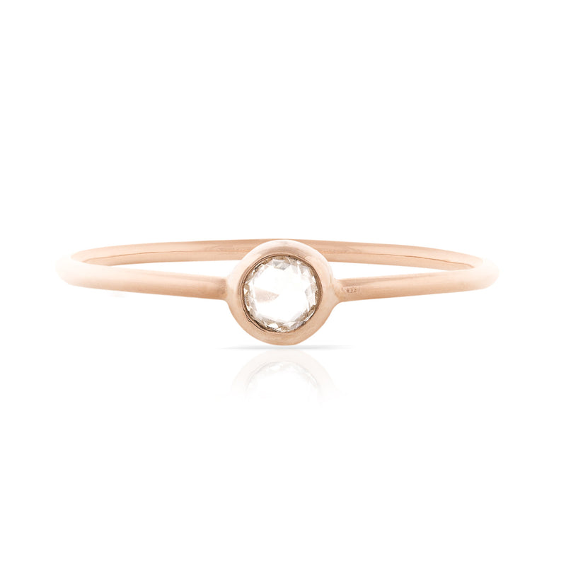 Rose Cut Diamond Stackable Ring