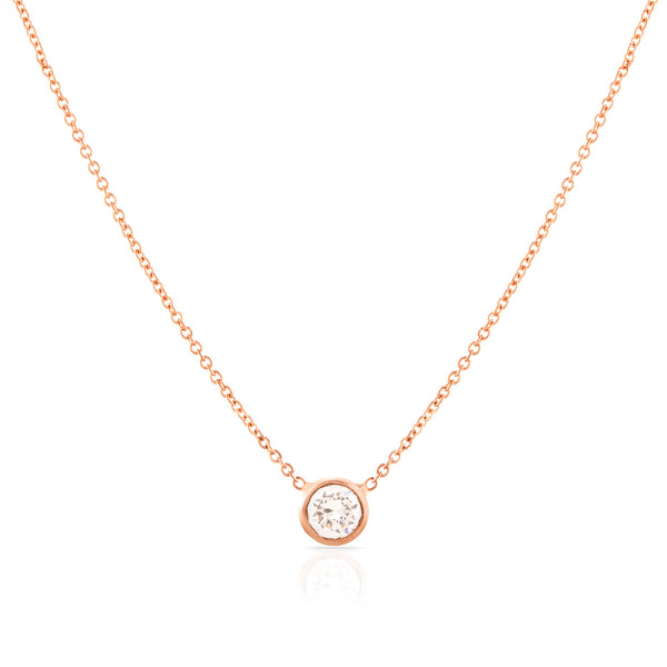 Round Brilliant Diamond Necklace