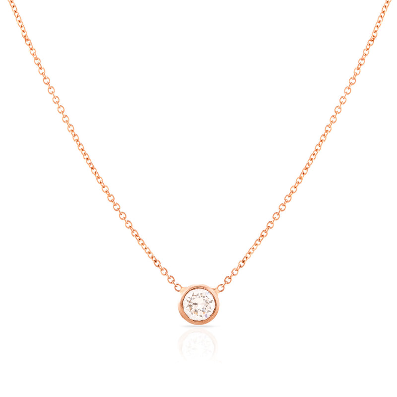 Round Brilliant Diamond Necklace