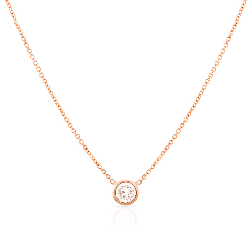 Round Brilliant Diamond Necklace