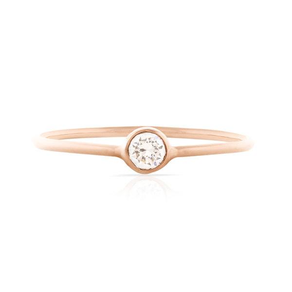 Brilliant Cut Diamond Stackable Ring
