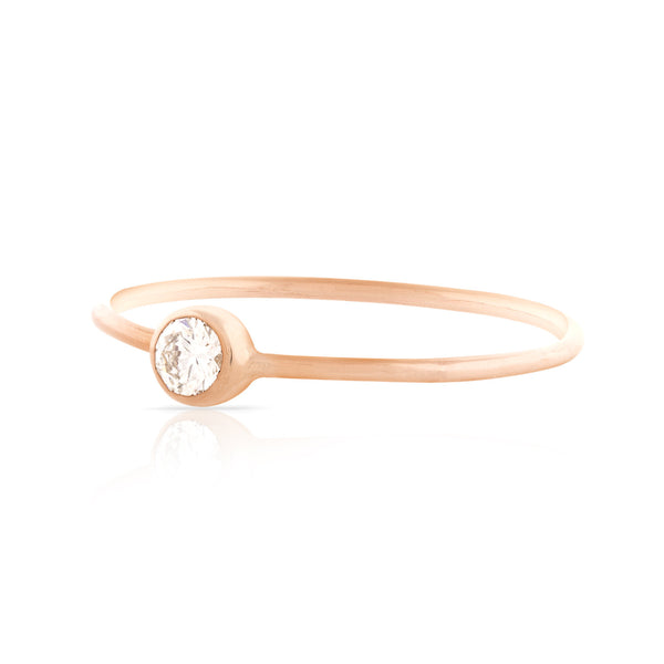 Brilliant Cut Diamond Stackable Ring