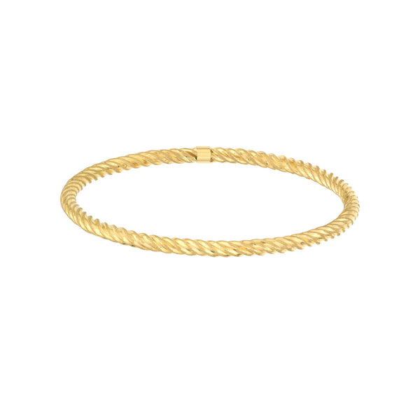 Twisted Tube Slip-On Bangle