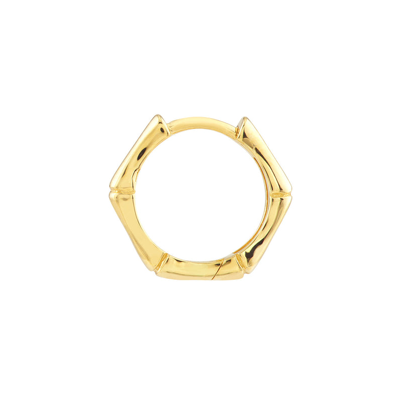 Gold Bamboo Hoops