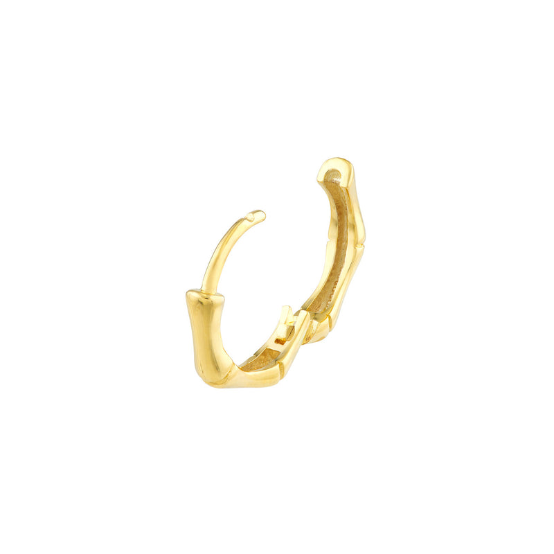 Gold Bamboo Hoops