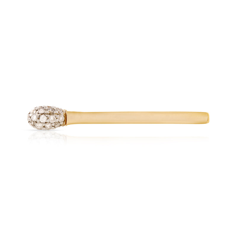 Pave Diamond Matchstick Earring