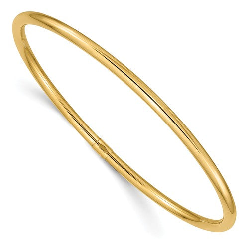 Gold Slip-on Bangle - 3mm